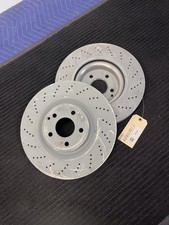 2015-2017 Mercedes CLS400 C218 Front Drilled Brake Rotors Pair OEM A2184210412 picture