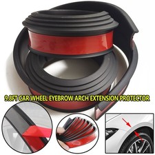 9.8ft Wheel Eyebrow Arch Trim Fender Flares Arches Wing Black for Car Pickup SUV picture