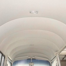Vw T2 Baywidow Bus Full Headliner Headlining Vinyl Cream T2 Split Van 1968-1979 picture