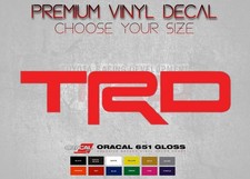 TRD Vinyl Decal for Toyota Truck Tacoma Tundra 4runner Camry Rav4 Window Sticker picture