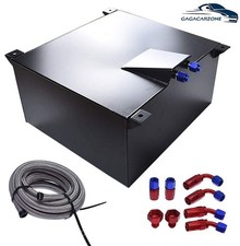 10 Gallon Aluminum Race Fuel Cell Gas Tank+level Sender+Steel Fuel Line Kits NEW picture