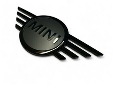 Mini Cooper Front Hood Emblem Gloss and Matte Black OE 51149880863 F56 F57 picture