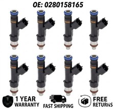 8x New Fuel Injectors 0280158165 Fits Mercruiser Marine 5.0 5.7 V8 Boat picture