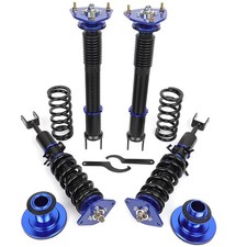 For 03-08 Nissan 350Z Blue Adj Height Coilovers Struts Suspension Springs 4pcs picture