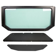 New Full Glass Windshield Black For Can Am Maverick X3 2017-2024 picture