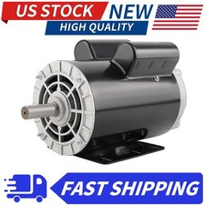 230V 3450RPM 5HP Air Compressor Motor Single Phase 56 Frame CCW Rotation ODP picture