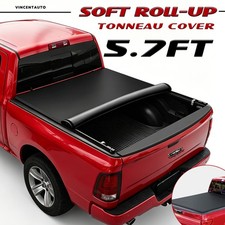 Soft Roll-up Tonneau Cover FOR 09-26 Dodge Ram 1500 5.7FT Truck Bed NO RAM BOX picture