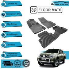 3D Molded Interior Car Floor Mat for Mitsubishi L200 Triton 2005-2018(Black) picture