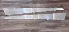 57 1957 Chevy BelAir 2-Door Quarter Side Panel Aluminum Inserts Moldings Pair picture