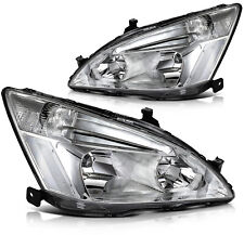 For Honda Accord 2003-2007 Headlights Assembly Pair Clear Lens Front Headlamps picture
