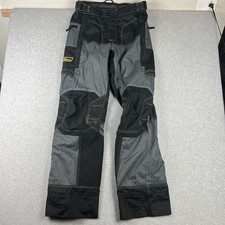 KLIM Motorcycle Riding Motocross Pants Armortex 34x35 Mens Grey Black picture
