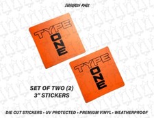 2x Spoon Sports Type One Orange Sticker decals NSX s2000 Type R DC2 EK9 EG6 JDM picture