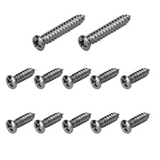12pc 1963-1967 Corvette C2 Conv Windshield Molding Screw Kit 11503278, 9419989 picture