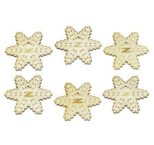 ZSPEC Laser-Engraved Wood Ornaments, Set of Six Nissan Z-Snowflakes, 3.75