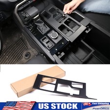 Fits 2022-2026 Tundra Center Console Gear Shift Box Panel Matte Black Trim Cover picture