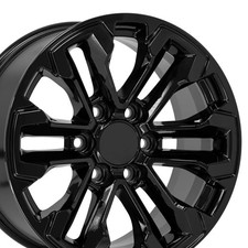 Set(4) OE Wheels CV69 18x8.5 Gloss Black Rims 6x139.7 26ET picture