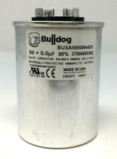 HVAC Capacitor 50 + 5uf - 50/5 mfd Dual Round Run Capacitor - Made in USA picture