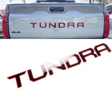 NEW RED Black Rear Emblem Decal for 2022 2023 2024 2025 TUNDRA Tailgate Letters picture