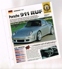 1997 PORSCHE 911 RUF Turbo IMP Brochure picture