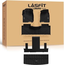 LASFIT Floor Mats & Cargo Liner 2021-2026 & Only 7 Seats (Not for 8/9 Black  picture