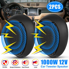 2x Universal Car Stereo Speaker Audio 1000W Dome Tweeter 4Ω Super Power Loud 12V picture