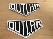 PORSCHE 550 356 911 Outlaw Racing Sticker Decal PAIR picture