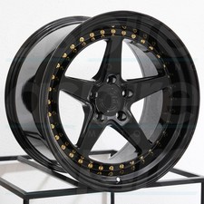 One 19x11 Aodhan DS05 DS5 5x114.3 22 Black Wheel Rim 73.1 picture