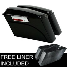 Vivid Black Hard Saddlebags Fit For Harley Touring Electra Street Glide 1993-13 picture
