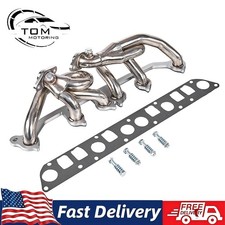 For 2001-2006 Wrangler TJ SUV 4.0L AMC Stainless Steel Exhaust Manifold Headers picture