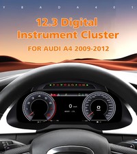Upgrade CarPlay Digital Cluster Speedometer Dashboard For Audi A4 S4 B8 2009-12 picture