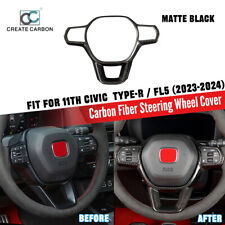 Dry Carbon Fiber Steering Wheel Cover for Honda 11th Gen Civic Type R FL5(2023+) picture