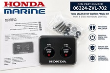 Honda Marine OEM Twin Start Stop Switch Panel Kit 06324-ZVL-702 Port Stbd DBW picture