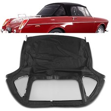 Convertible Soft Top w/o zipper for MG MGB 71-1980 Black w/ 3Pcs Plastic Windows picture