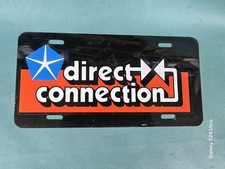 VINTAGE MOPAR DIRECT CONNECTION LICENSE PLATE DODGE GTX DART HEMI 340 440 picture