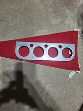 4 HOLE  EELCO GAUGE PANEL POLISHED ALUMINUM   2 1/16