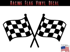 Checkered Racing Flag Vinyl Decal Sticker | Finish Line JDM Race Flag 381 picture