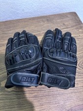 BILT Motorcycle Riding Gloves Leather Black Size 2XL NWOT picture