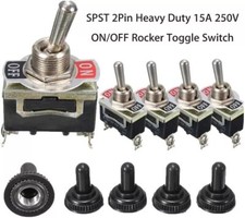 5pcs 12V SPST Toggle Flick Switch WATERPROOF For Marine Car Dash Light ON/OFF US picture