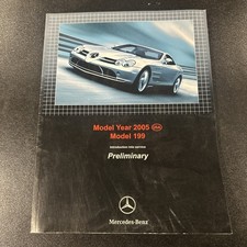 2005 Mercedes-Benz SLR McLaren Model 199 Intro Service Shop Manual Preliminary picture