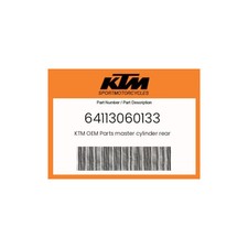 KTM Genuine Master Cylinder Rear - 64113060133 picture