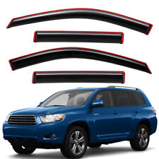 In-channel Acrylic Window Visor Rain Guard for 2008-2013 Toyota Highlander picture