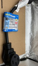 18 in. Tasco Right Angle Receptacle RV Adapter 30-50A 16-00554HD NOS NEW 18ga picture