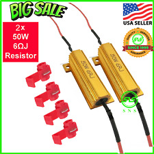 2pcs Load Resistor 50W 6RJ 6ohm LED Decoder FIX Hyper Flash Turn Signal Blinker  picture