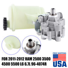 Power Steering Pump w/ Reservoir For 11-12 Ram 2500 3500 4500 5500 6.7L 96-4074R picture
