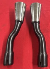 Scott Drake C5ZZ-5255-PRO Trumpet Exhaust Tips For 65-66 Mustang 2” Inlet picture