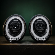 Pair LED Animation DRL Headlight For 2002-2008 Mini Cooper R50 R52 R53 Plug&Play picture