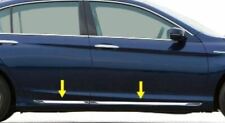 2013-2017 Honda Accord Sedan 4Pc Flat Body Side Molding Trim Door Stainless 2