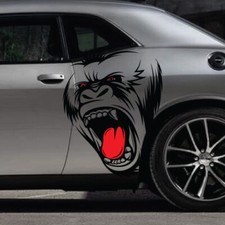 2x Gorilla King Kong Hood Side Decal Car Truck Vehicle Graphic Tailgate Pickup picture