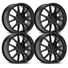 (Set-4) Raceline Intake Gloss Black 15X7 5X110/5X115 +40mm wheels rims 15 inch picture