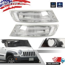 Turn Signal Light Set For 2005-2007 Jeep Liberty Front Left and Right Clear Pair picture